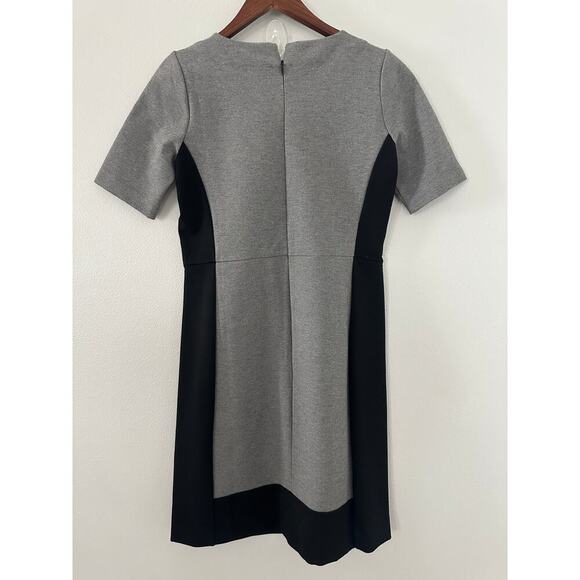 J. Crew Ponte Jersey Dress size 0 Black Gray - Picture 3 of 5